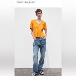 V neck tshirt S zara new